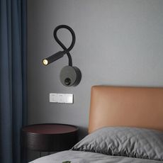 【居家家】酒店工程客房床頭閱讀燈 明裝軟管LED床頭壁燈 小夜燈 起夜燈