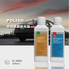 Q-STAR研磨系列 中切削研磨劑＋鏡面拋光劑各220ml