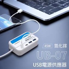 【Palladium】帕拉丁 PD 45W 4port USB 快充電源供應器 (方形)