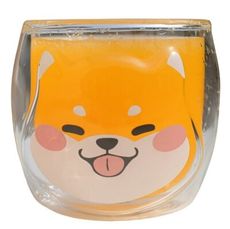 正面單層柴犬玻璃杯