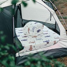 法蘭絨充氣床墊床包+枕套三件組-260x200cm(L)【多款任選】露營專用｜小日常寢居