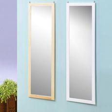 YoStyle 自然松木大壁鏡(兩色可選) 穿衣鏡 全身鏡 化妝鏡