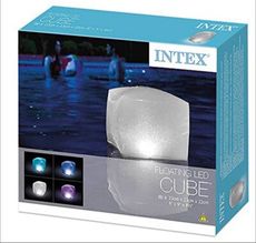 INTEX 28694 多彩 LED燈 方形浮水燈 懸浮立方體（小）水上草地皆可