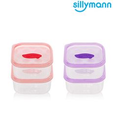 【韓國sillymann】 100%鉑金矽膠副食品保鮮盒(120ml)