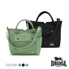 LONSDALE 英國60周年經典小獅包-帆布/牛仔斜背托特包- LD1316