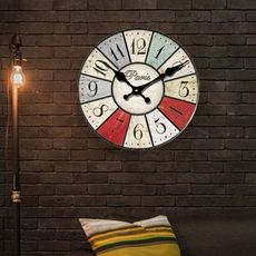 英國風格時鐘、英國復古掛鐘、客廳鐘錶、靜音木質掛鐘錶、石英壁鐘復古鐘