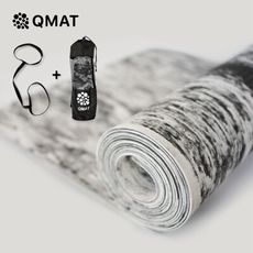 【QMAT】8mm厚潑墨雲彩瑜珈墊-Yoga Mat(隨貨附贈束帶及收納背袋)