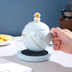 星球恆溫杯 暖暖杯 保溫杯 馬克杯 保溫杯墊 造型杯 恆溫加熱 杯墊禮盒 交換禮物