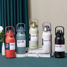 DODGE道奇 316不鏽鋼大容量保溫瓶 1700ml 水壺 手提 附吸管 彈蓋杯蓋