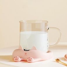 貓咪手機支架暖杯墊 三檔恆溫 手機支架 保溫杯墊 造型杯墊 送禮