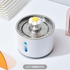 不銹鋼 寵物自動飲水機 貓狗喝水 餵水器 LED光 缺水自斷