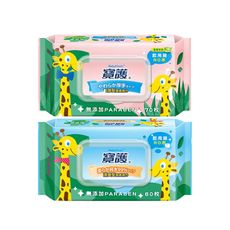 寶護 潔膚嬰兒柔濕巾-寶寶專用99%純水[清爽型(80抽)/加厚型(70抽)]