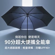 【GOSHOP】小米有品 90分超大便捷全能傘｜摺疊雨傘 超大傘面遮蔽 可容納2-3人