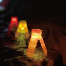 【樂活不露】H1 螢火蟲 營釘警示燈 (10入/組) 附收納袋 營繩燈 營釘燈 露營