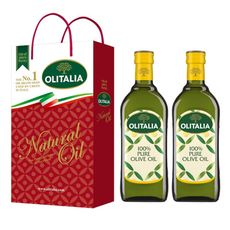【Olitalia奧利塔】純橄欖油禮盒組(1000ml)