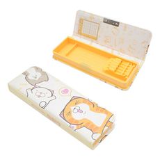 白爛貓 Lan Lan Cat 皮質日式多功能筆盒 單層鉛筆盒 文具盒【收納王妃】