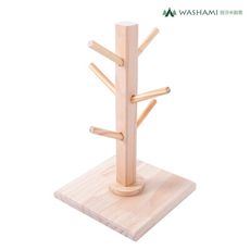 WASHAMl-松木置杯架可拆式(6杯)