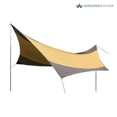 WASHAMl-(550X560)大型銀膠防水蝶型天幕帳 炊事帳