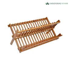 WASHAMl-天然楠竹折疊碗盤架