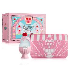 ANNA SUI 安娜蘇 果漾聖代粉紅禮盒 (粉紅柚惑淡香水 50ml +化妝包)