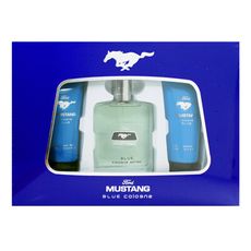 FORD MUSTANG COLOGNE 福特野馬 藍調男香禮盒(淡香水100ml+沐浴膠+鬍後乳)