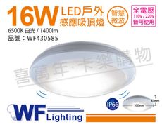 【舞光】 LED 16W 6250K 白光 全電壓 感應吸頂燈