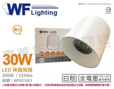 【舞光】30W 3000K 黃光 全電壓 高演色 白殼 神盾 吸頂筒燈