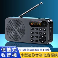 霆洋_TINGYANG 迷你收音機 內存卡/U盤收音機 應急照明手電筒 便攜式收音機 隨身小音箱 網