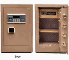 保險櫃家用小型雙鎖單行密碼保管箱辦公室防盜保險箱鑰匙資料保險櫃60cm
