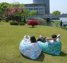 戶外懶人充氣沙發 折疊便攜式氣墊床 野餐露營床墊 空氣床免打氣