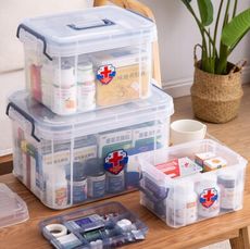 家庭裝醫藥箱家用小型急救箱藥物品醫護療用可愛收納箱盒子大容量