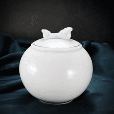 白瓷茶葉罐 陶瓷罐 輕奢家用密封罐 白茶紅茶綠茶存茶罐