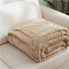 冬季辦公室小毛毯 被子 羊羔絨毯 雙層加厚保暖毯 午睡毯 單人珊瑚絨毯