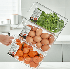 冰箱收納盒 食品級保鮮盒 廚房蔬菜水果冷凍專用雞蛋儲物盒整理神器