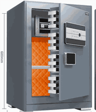 鼎發保險櫃家用防盜保險箱2024新款小型防盜辦公室指紋密碼保險箱