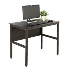 《DFhouse》頂楓90公分電腦桌-黑橡木色