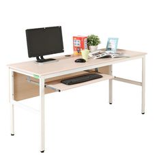 《DFhouse》頂楓150公分電腦辦公桌+1鍵盤-楓木色