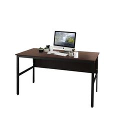 《DFhouse》巴菲特電腦辦公桌-胡桃色 工作桌 電腦桌椅 辦公桌椅 書桌椅 臥室 書房 辦公室
