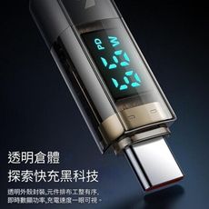 Mcdodo充電線 影藍系列 100W數據線 雙Type-C 傳輸線 LED 數顯充電線