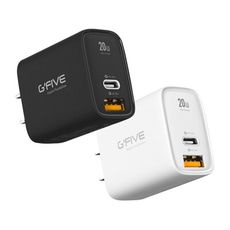 G-FIVE 基伍 20w氮化鎵電源供應器USB-A+TypeC 雙口輸出 智能分流