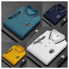 春夏英倫商務休閒刺繡保羅polo衫