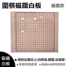 【WTB教具】 圍棋磁鐵白板  70x60cm  磁鐵軟白板/適用3cm磁鐵/吸附鐵材/教學軟白板