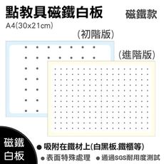 【WTB磁鐵白板】 點的教具A4(30x21cm) 進階版/初階版/鏡像原理/ 冰箱磁鐵白板