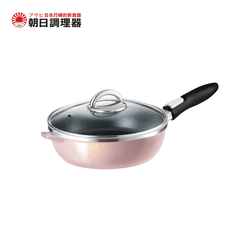 【朝日調理器】可拆式全能平底鍋(L) 香檳粉