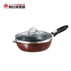 【朝日調理器】可拆式全能平底鍋(L) 巧克力色