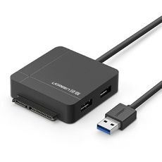 UGREEN 綠聯 USB3.0轉SATA/SD-TF/2 Port 三合一快捷線 PRO版