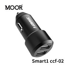 MOOR Smart1 ccf-02 2port USB 全鋁合金車用快充