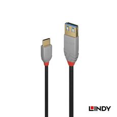 LINDY林帝36895 USB3.1 Gen1 Type-C公to Type-A傳輸線 0.15M