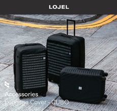 【LOJEL】Luggage Cover CUBO 30吋 黑色保護套 ｜趣買購物