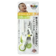 日本綠鐘Baby’s附套嬰幼兒專用安全修容剪刀(BA-001)